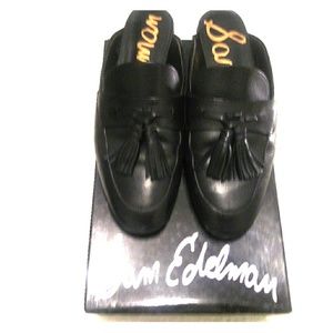 Sam Edelman, Paris, Black Leather tassel mule